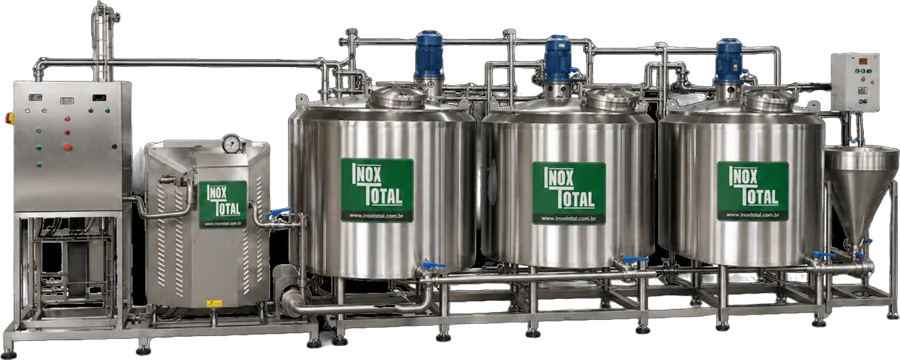 Planta de pasteurização completa da Inox Total